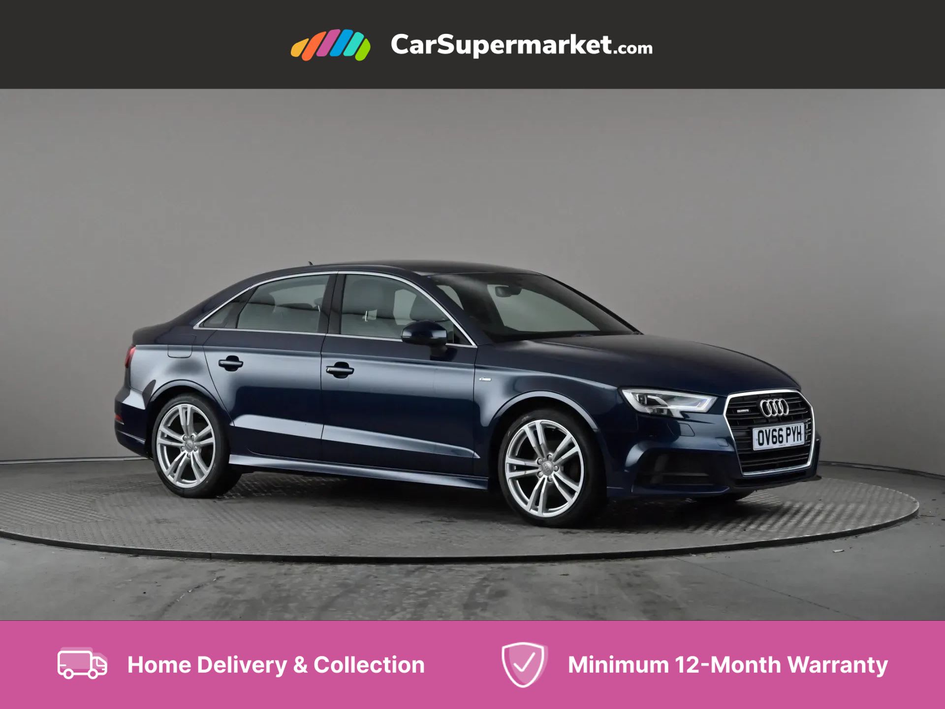 2016 used Audi A3 2.0 TDI Quattro S Line [Comfort & Sound Pack]