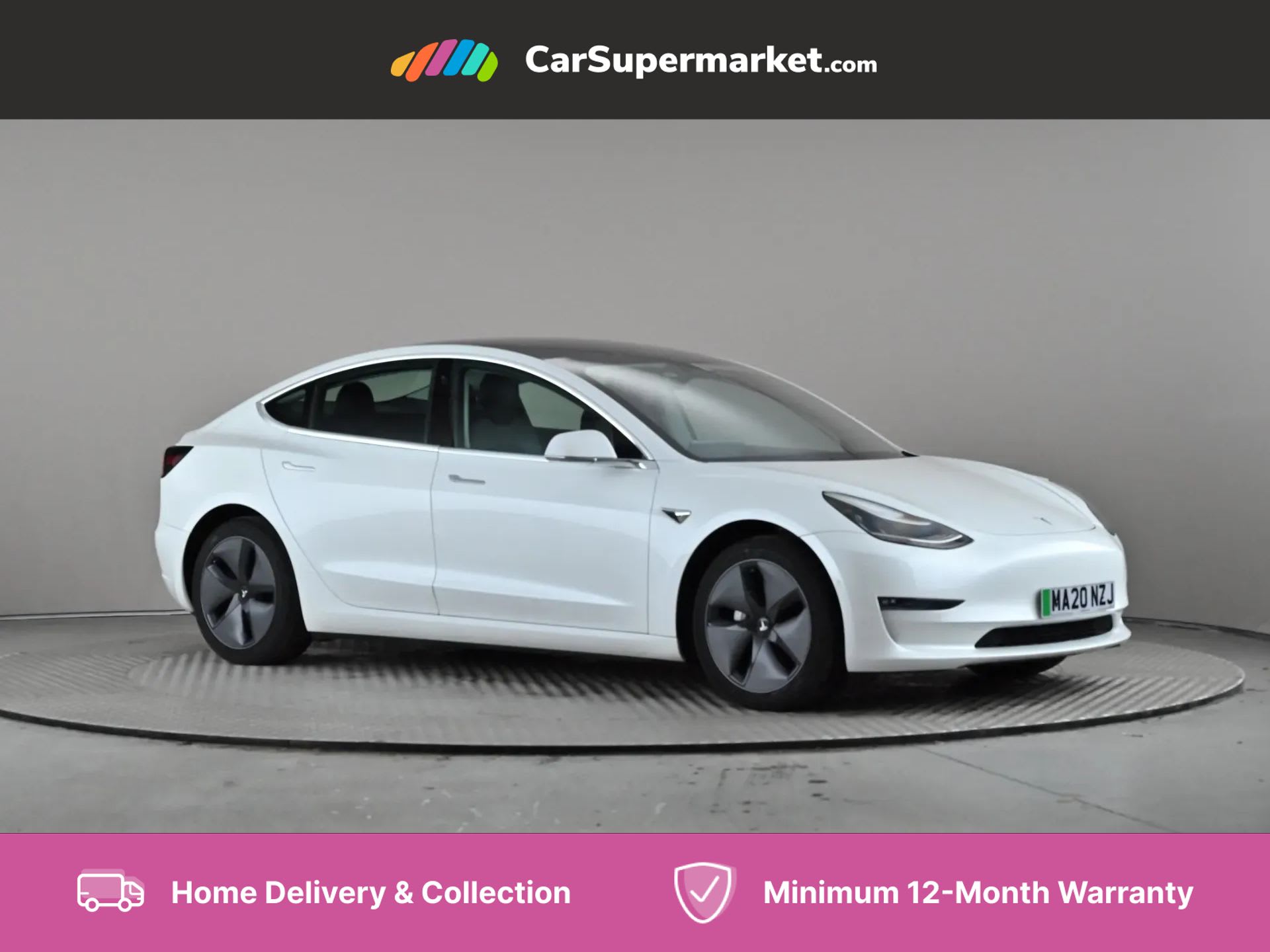 2020 used Tesla Model 3 Long Range AWD Auto