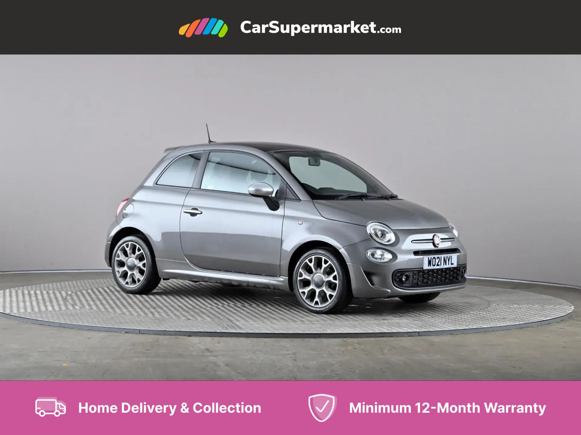 2021 used Fiat 500 1.0 Mild Hybrid Rock Star