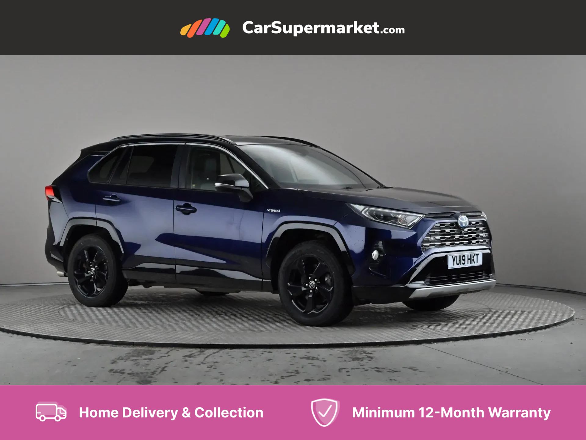 2019 used Toyota RAV4 2.5 VVT-i Hybrid Dynamic CVT [JBL + PVM]