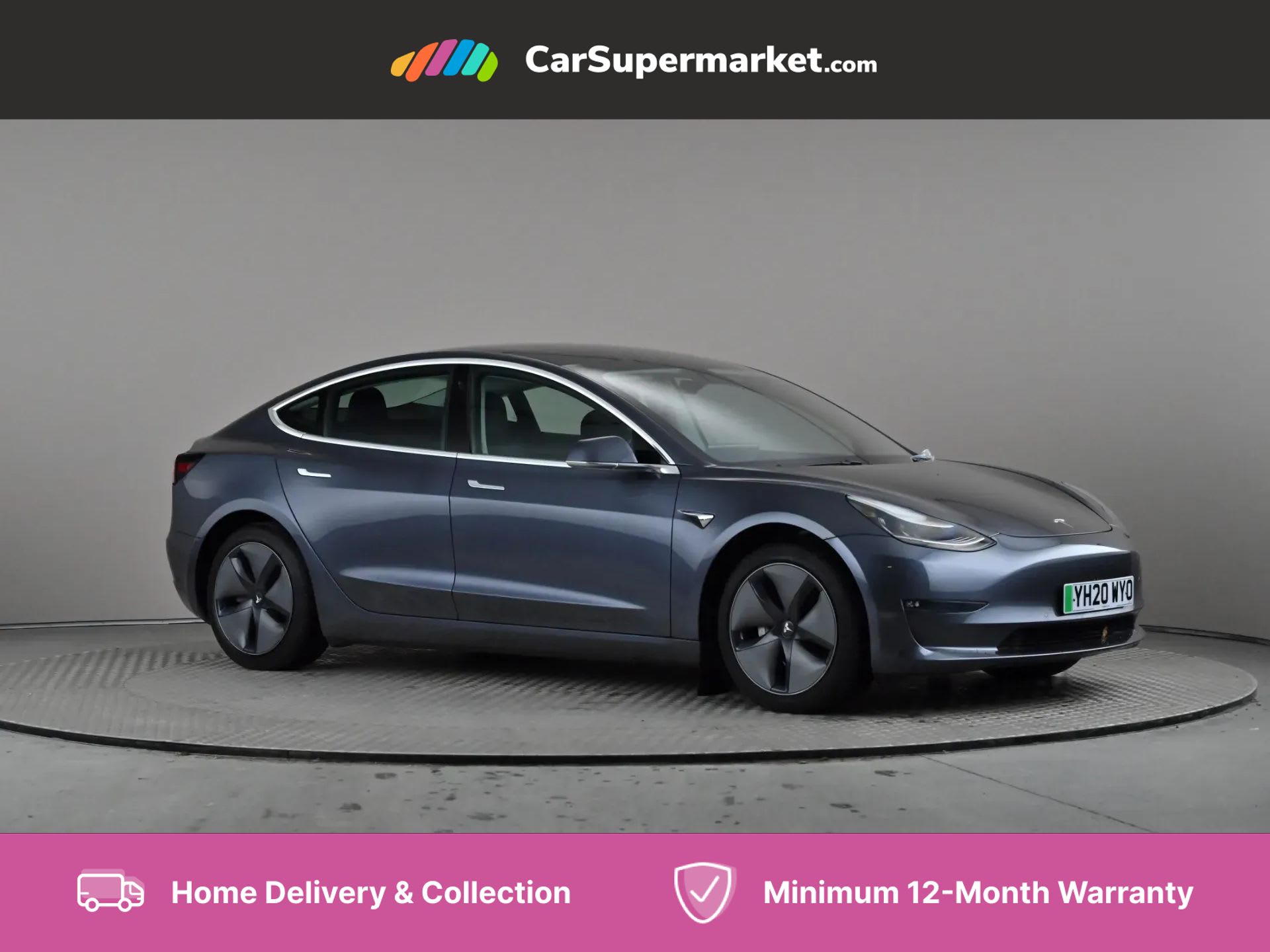 2020 used Tesla Model 3 Long Range AWD Auto