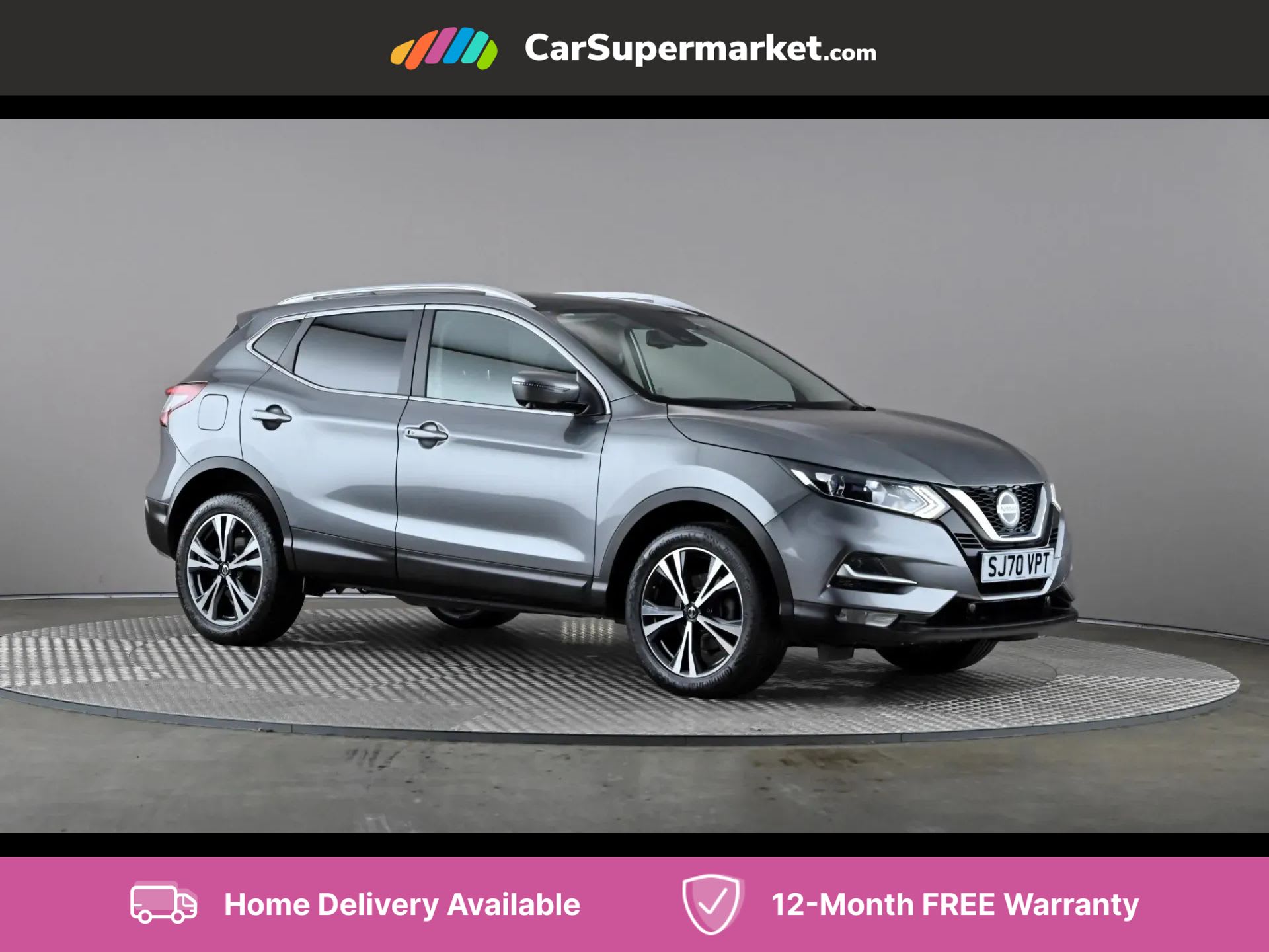 2020 used Nissan Qashqai 1.3 DiG-T N-Connecta [Glass Roof Pack]