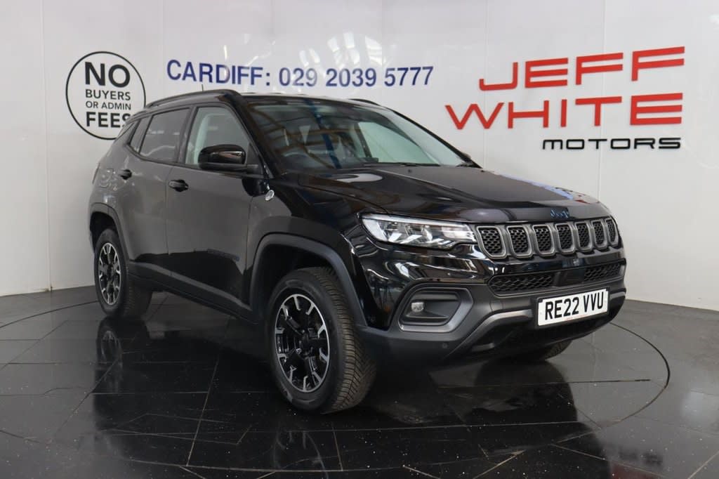 2022 used Jeep Compass 1.3 T4 GSE 4XE PHEV TRAILHAWK 5dr auto (SAT NAV, FULL LEATHER)