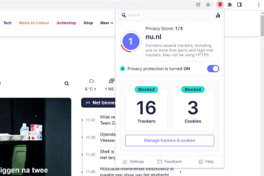 Privacyscore Nu.nl