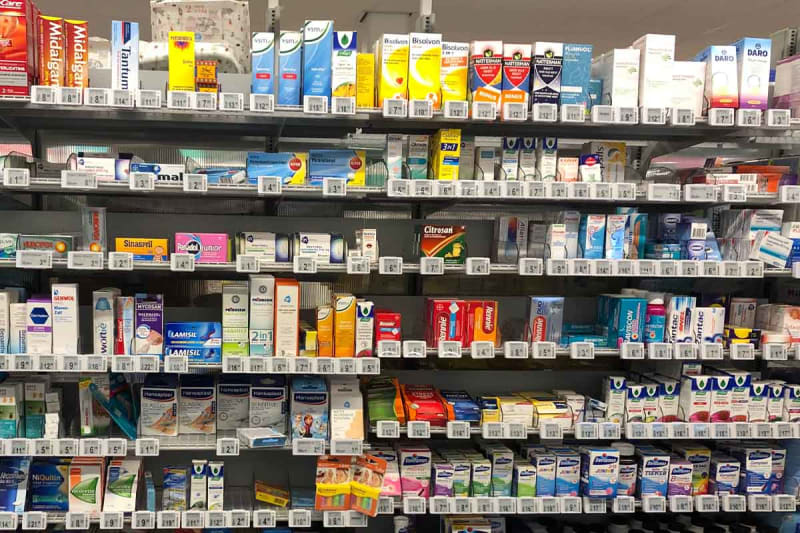 Medicijnverkoop in supermarkt