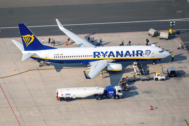 Ryanair-vliegtuig