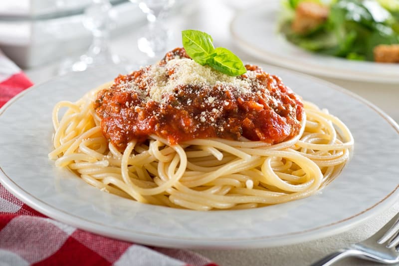 Pastasaus met spaghetti