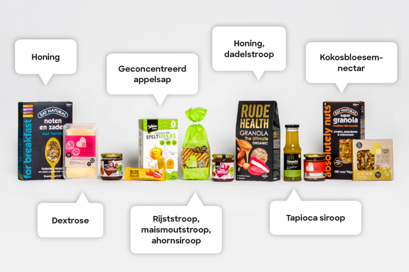 Stiekeme suikers infographic