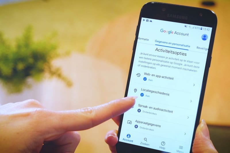 video locatie uitschakelen in Google