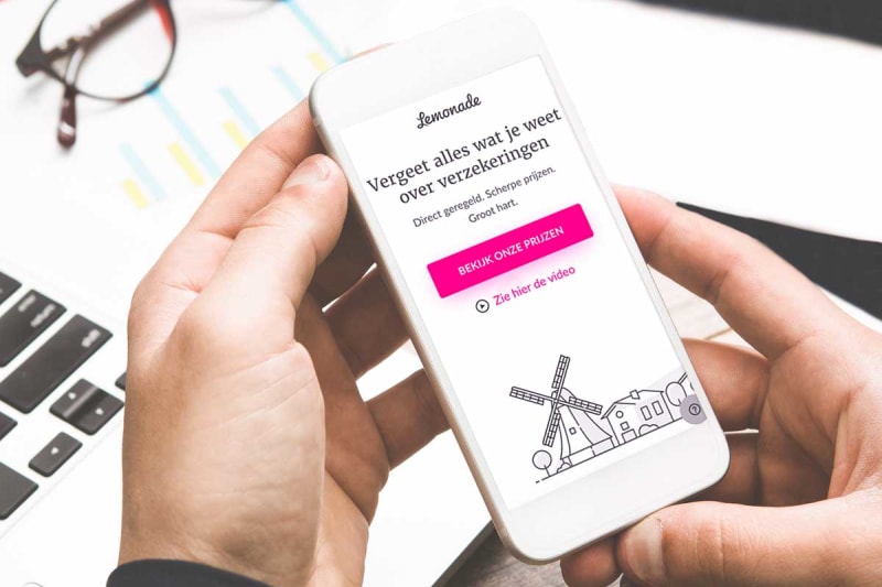 Schadeverzekeraar Lemonade mobiel