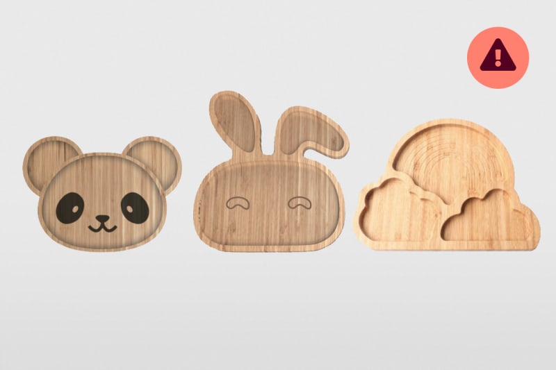 WAARSCHUWING Primark Wooden Plate 1200x800