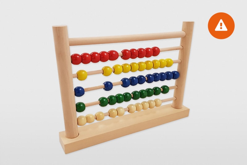 WAARSCHUWING Playwood houten telraam 1200x800