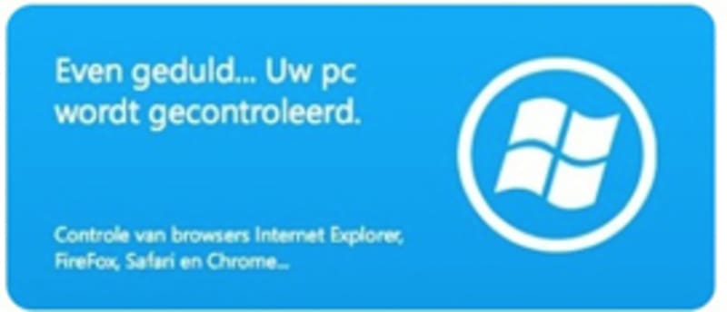 Uw PC wordt gecontroleerd