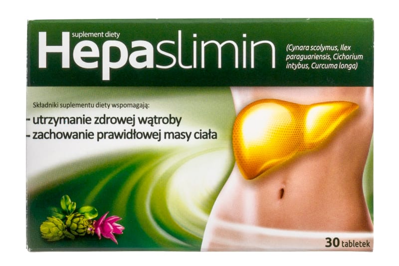 Hepaslimin 30 tab lev support weight loss - voorkant 1200x800