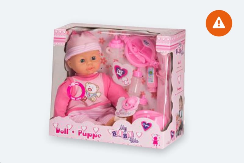 Waarschuwing my baby me doll