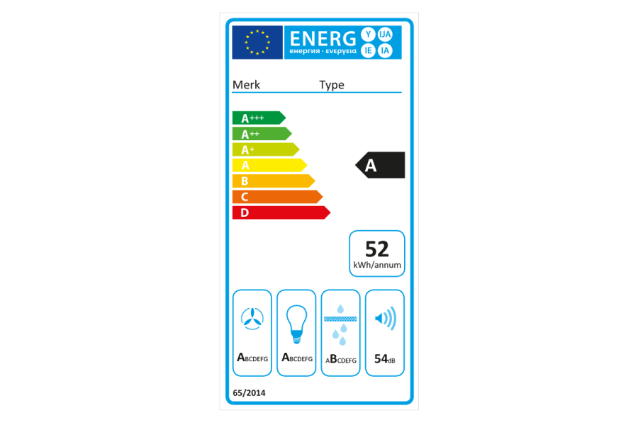 Energielabel A afzuigkap 1200x800