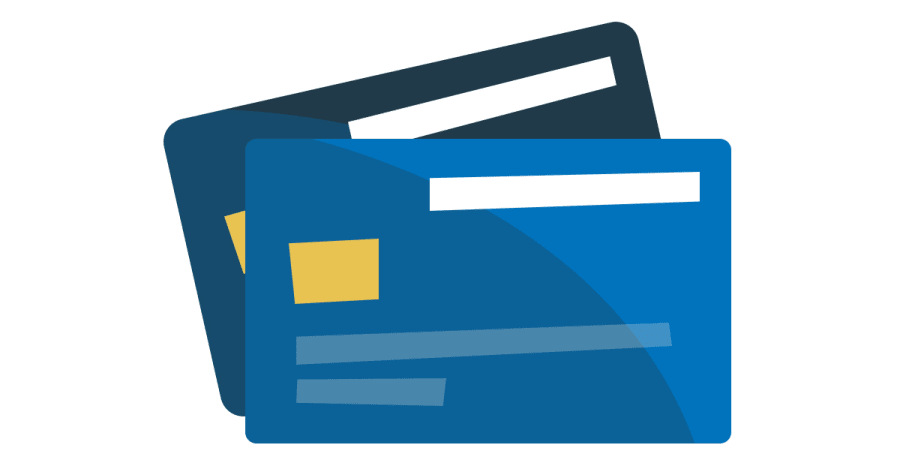 Illustratie bankpassen