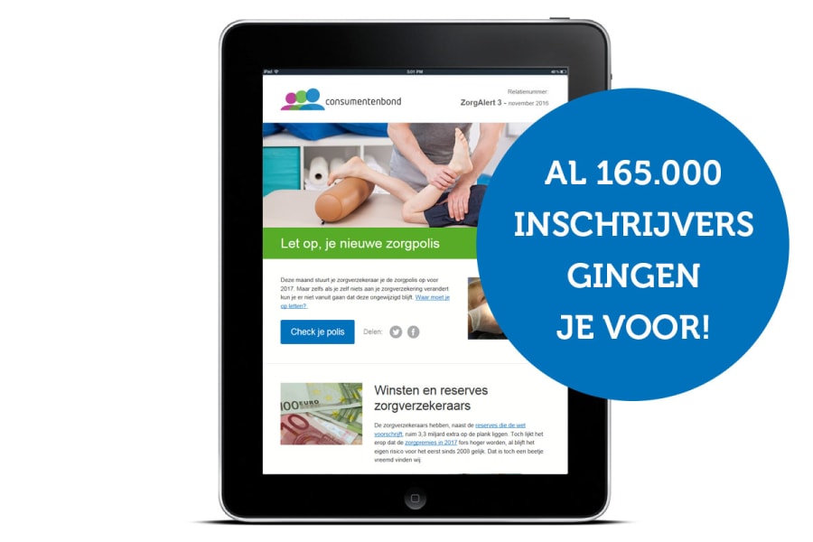 zorgalert tablet met bol