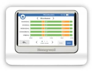 honeywell evohome thermostaat: weekprogramma