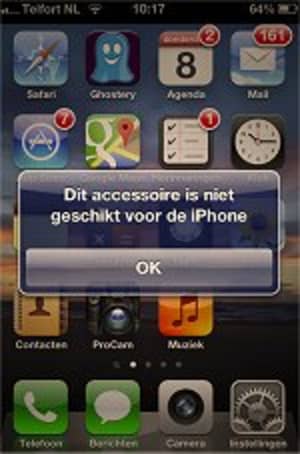 Albert Heijn Camera Connection Kit voor iPhone werkt niet goed.