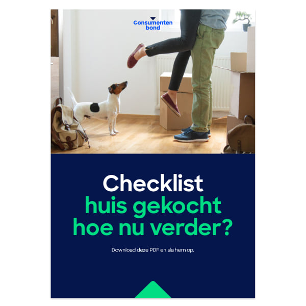 Checklist Huis gekocht hoe nu verder 2023