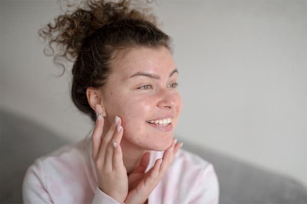 Smeren pigment gezicht