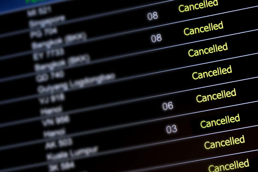 Geld terug na annulering van een vlucht