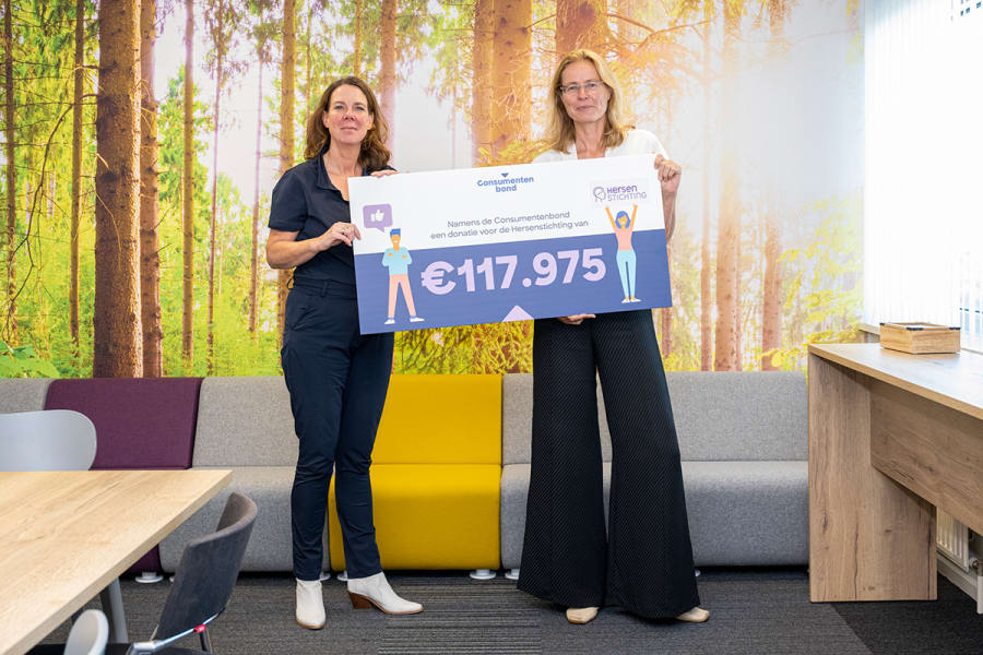 Hersenstichting cheque