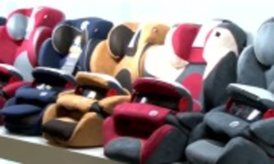 autostoeltjes rij in winkel