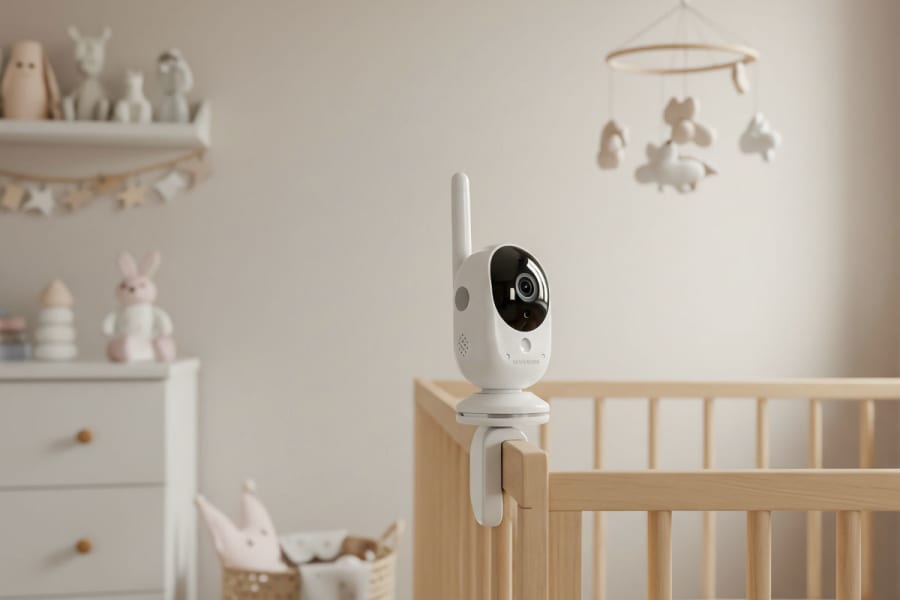 Babyfoon met camera in babykamer