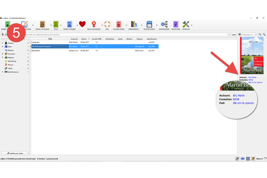 epub naar kindle stap5