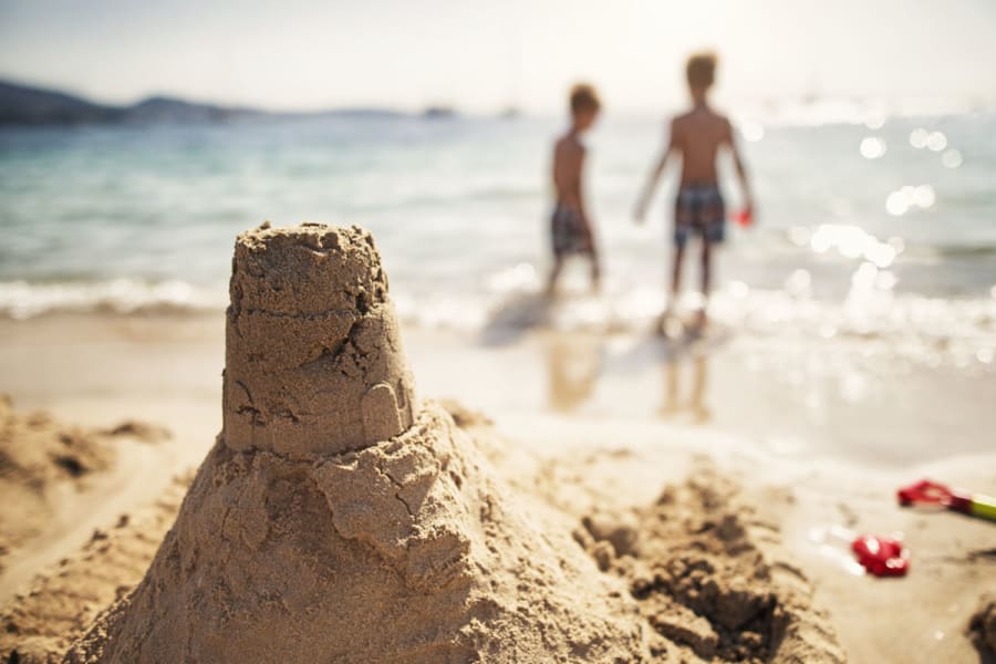 zandkasteel scherpte diepte
