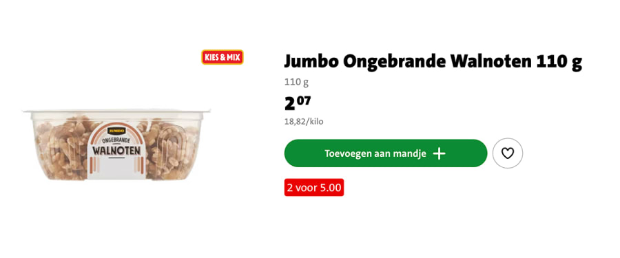 Jumbo Walnoot 1200x500