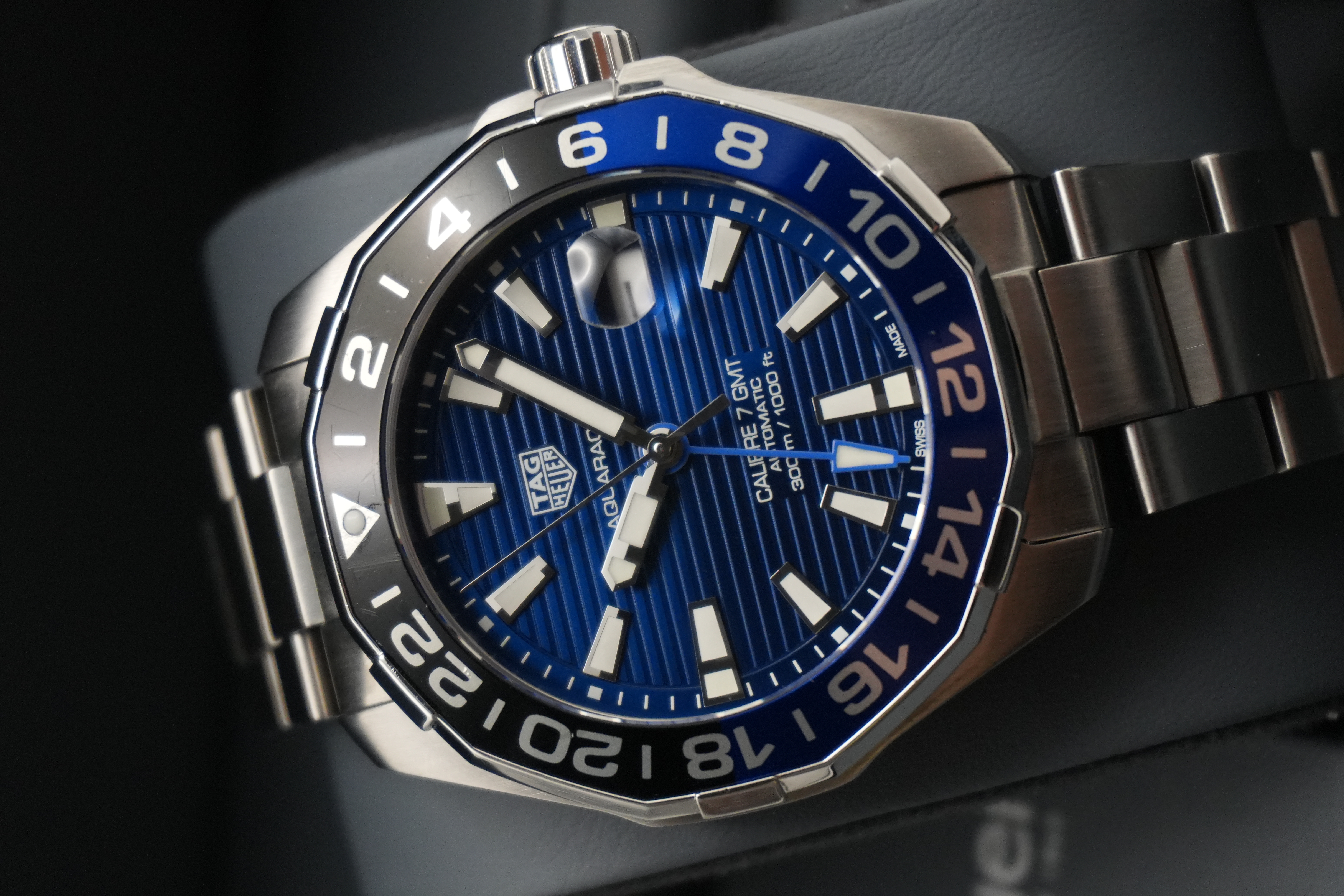 TAG Heuer Aquaracer 43mm Calibre 7 GMT 'Batman'
