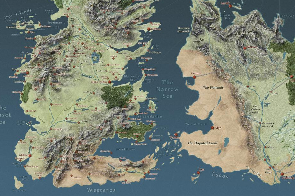 Westeros map