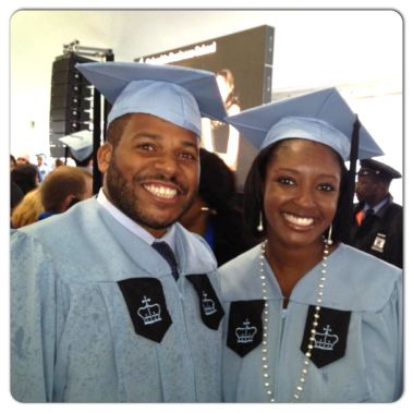 Anjelica and John Watson at CBS graduation