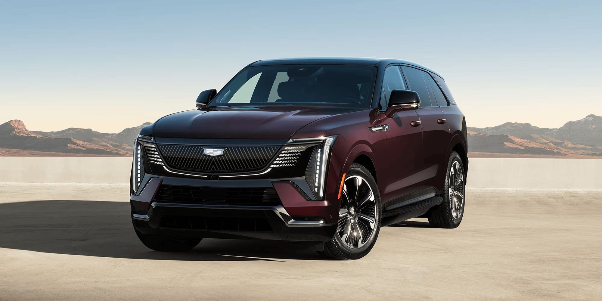 2026 Cadillac Escalade IQ parked outside in sand