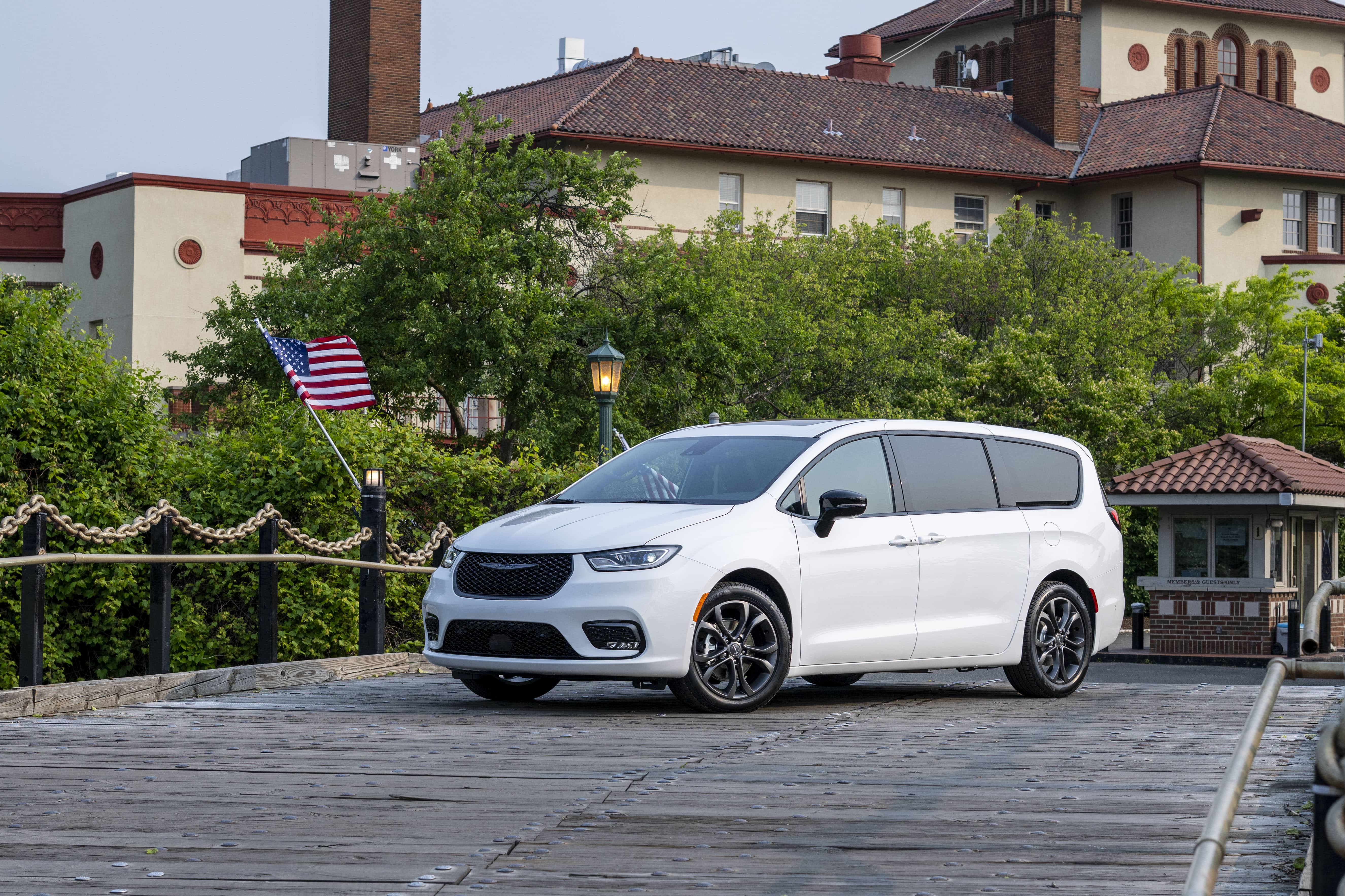 2026 white chrysler pacifica parked outside