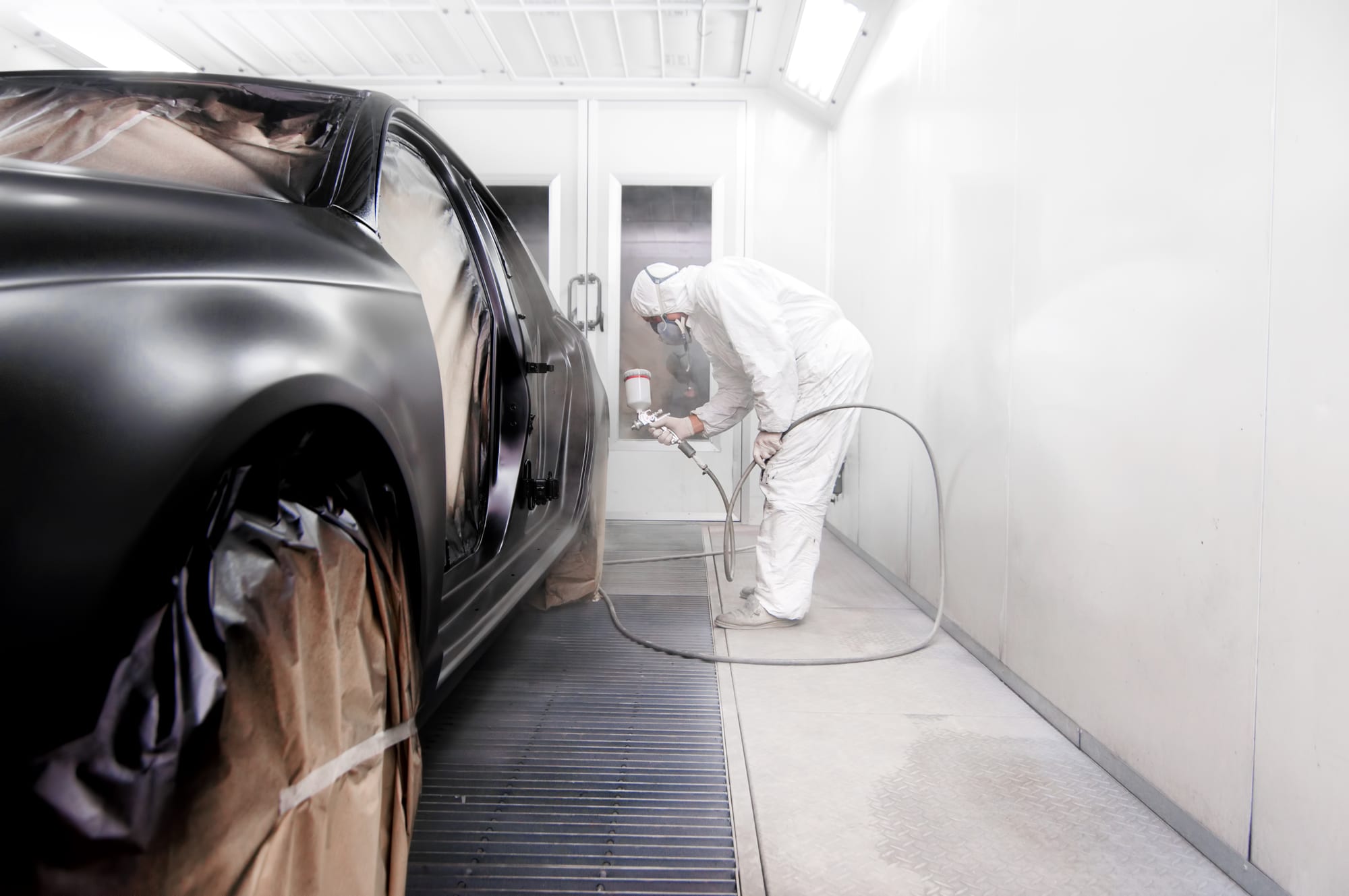 Painting at Collision Center