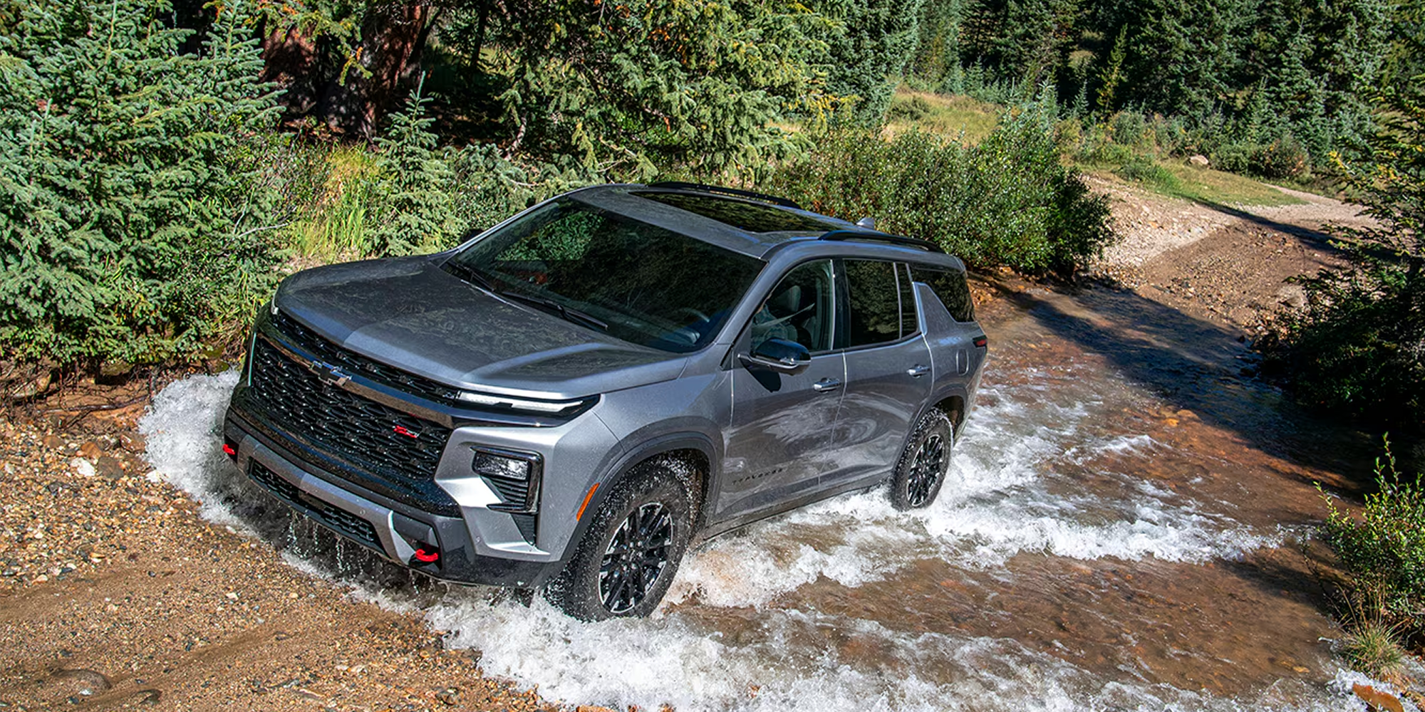 2026 Chevrolet Traverse driving through river