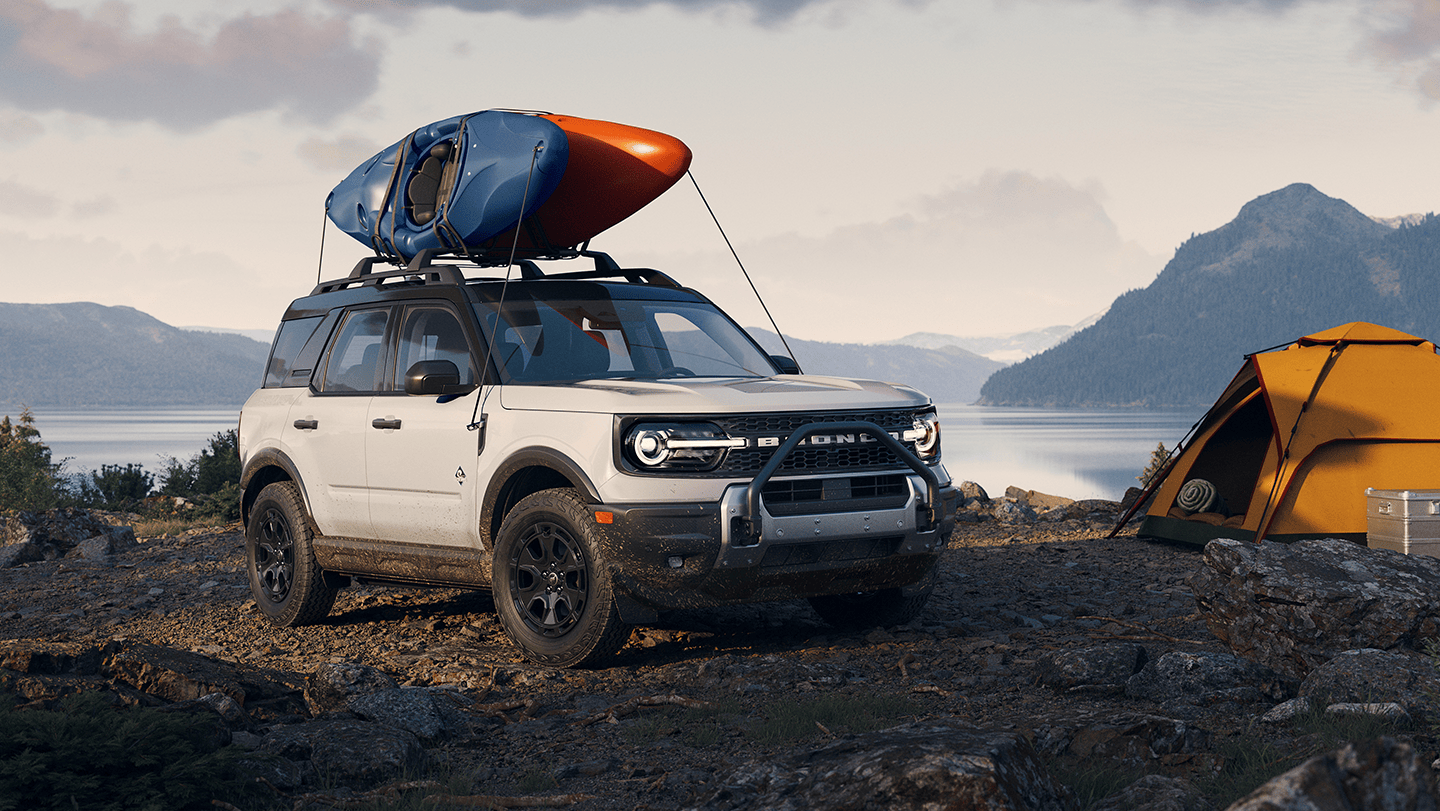 2026 Ford Bronco Sport exterior with kayaks