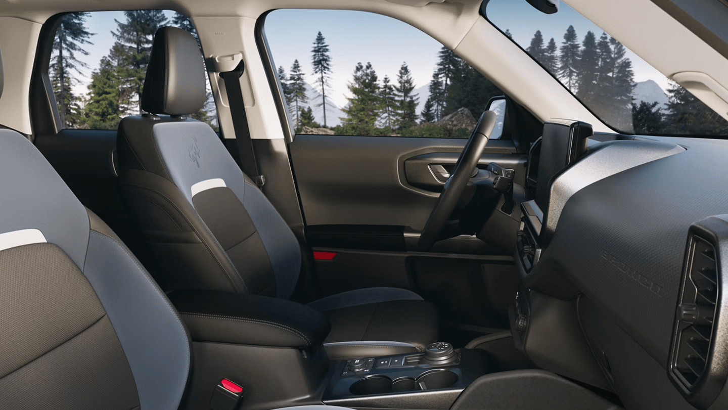 front seats of a 2026 Ford Bronco Sport