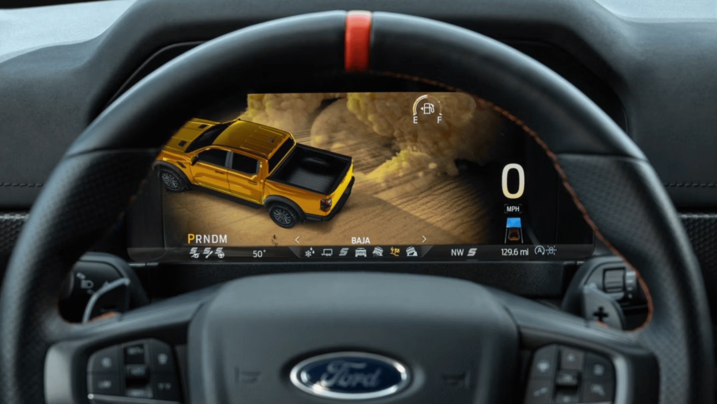 2026 Ford Ranger wheel and dashboard