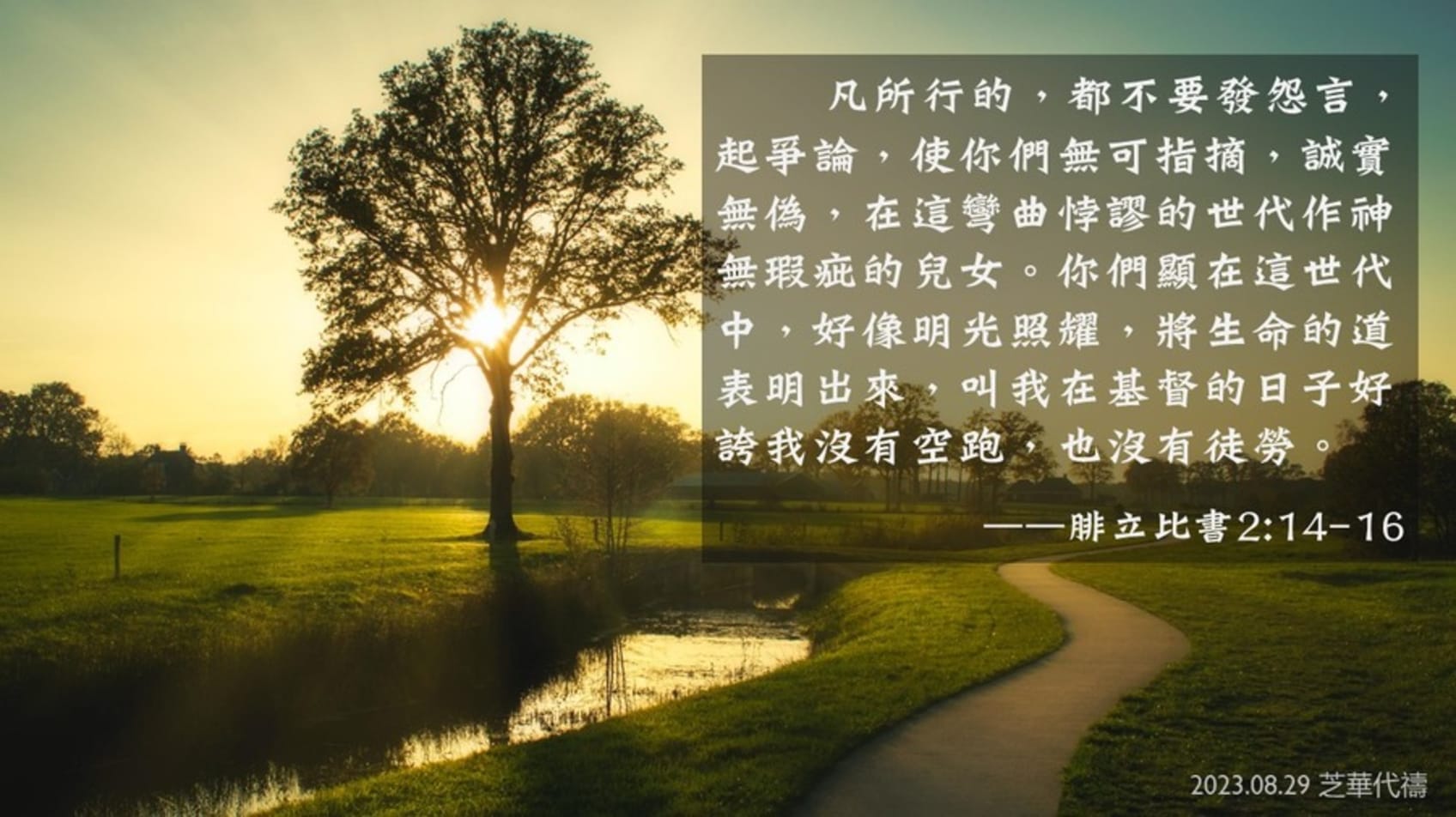 作神無瑕疵的兒女- 芝華宣道媒體網站