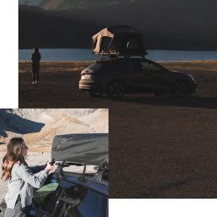 Kleinwagen-Dachzelt-Montage-mobile