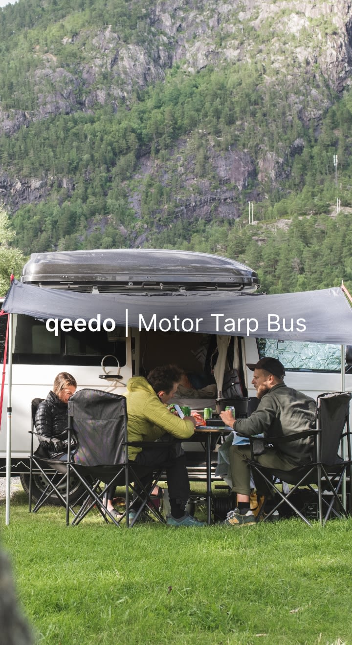 qeedo Motor Tarp Bus Sonnensegel mit UV-Schutz (UV80) & Dark