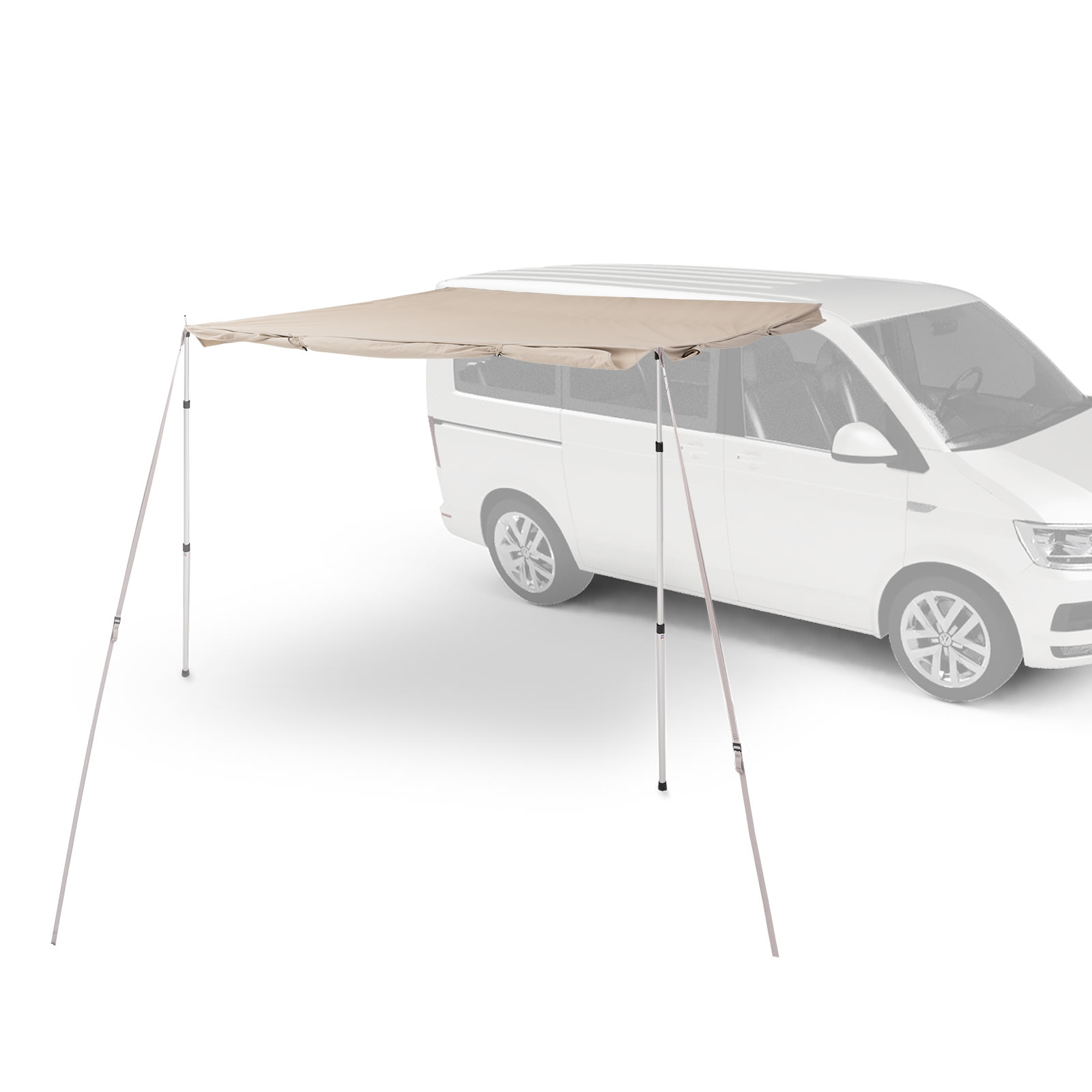 Qeedo Motor Tarp TC Sonnensegel  440x350 Cm, Baumwolle, Beige, Fr Bus &  Auto