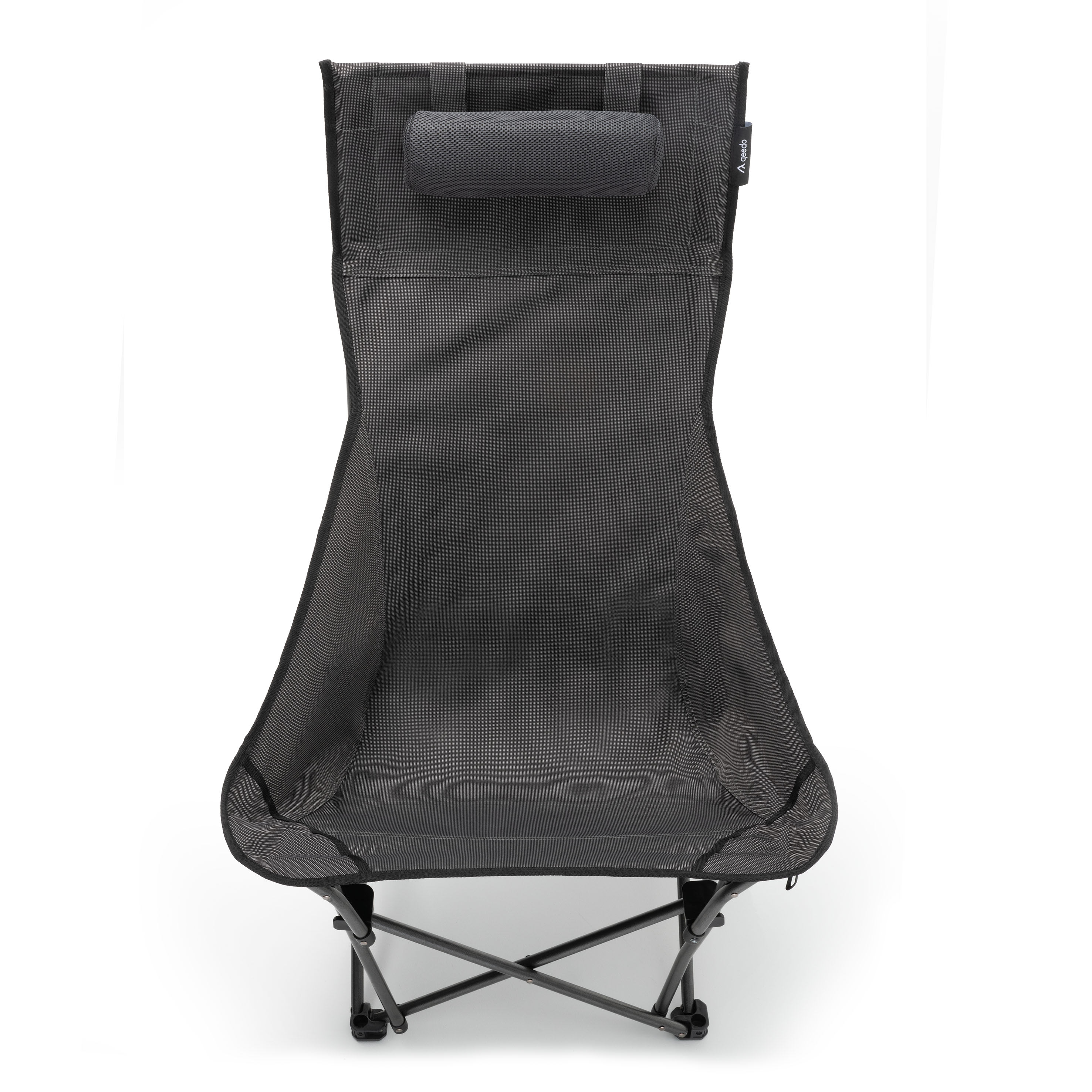 Silla De Camping Plegable Qeedo Johnny | Ligera Y Compacta De 50x15 Cm | Altura De Asiento 46 Cm | Soporta 105 Kg | Con Reposacabezas Y Portavasos
