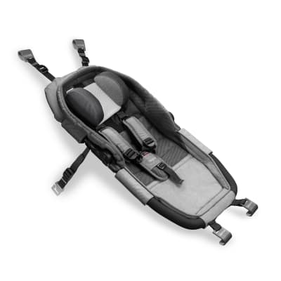 schlafsack aus seide Lilano Baby Ganzjahres Schlafsack Wolle Seide Ringel grau main image 1