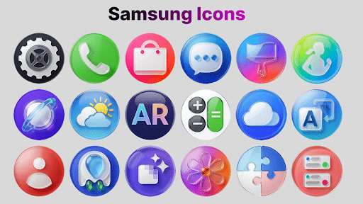 OneUi Glossy Icons screenshot 1